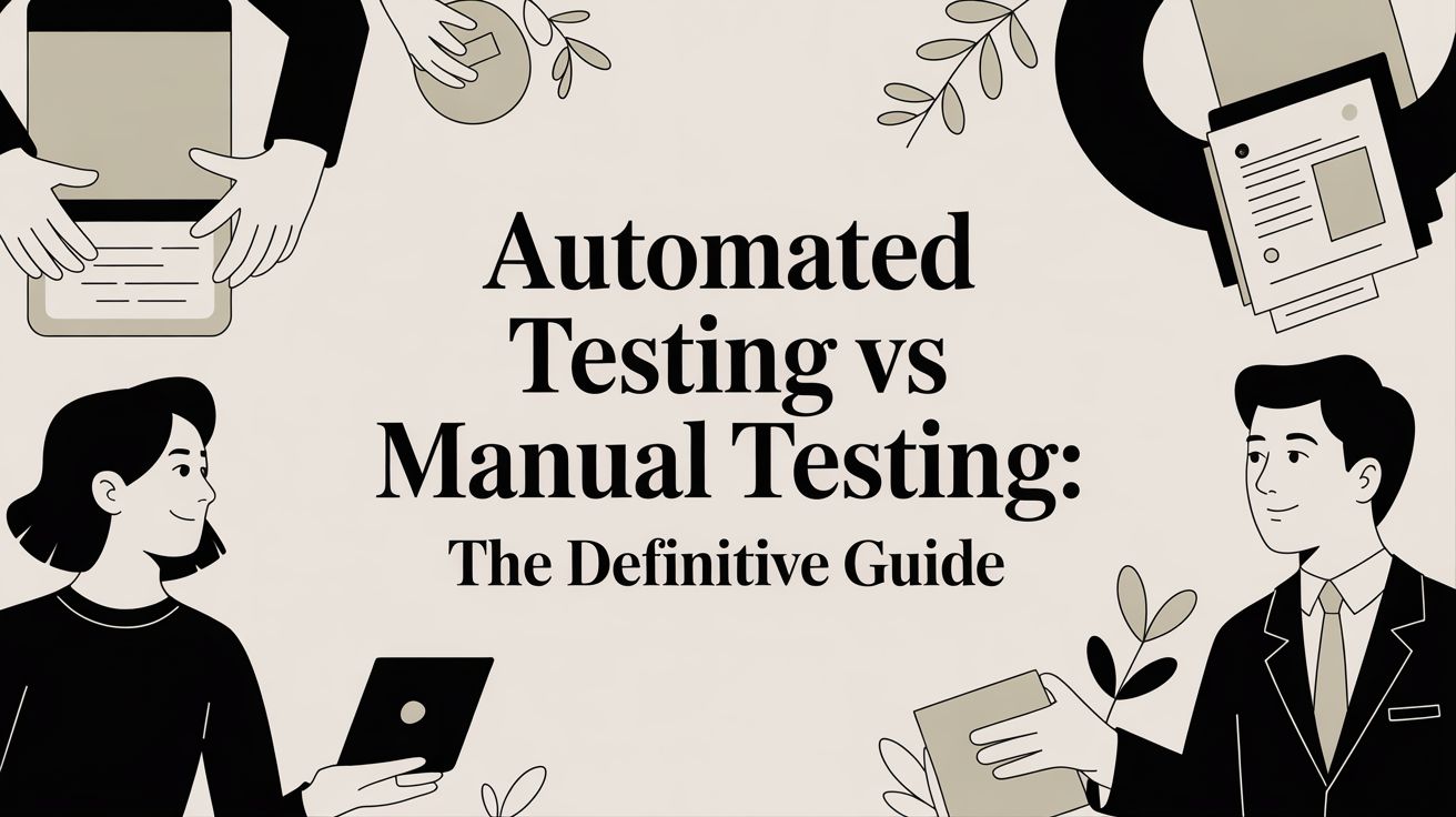 automated testing vs manual testing: The Definitive Guide - TestDriver