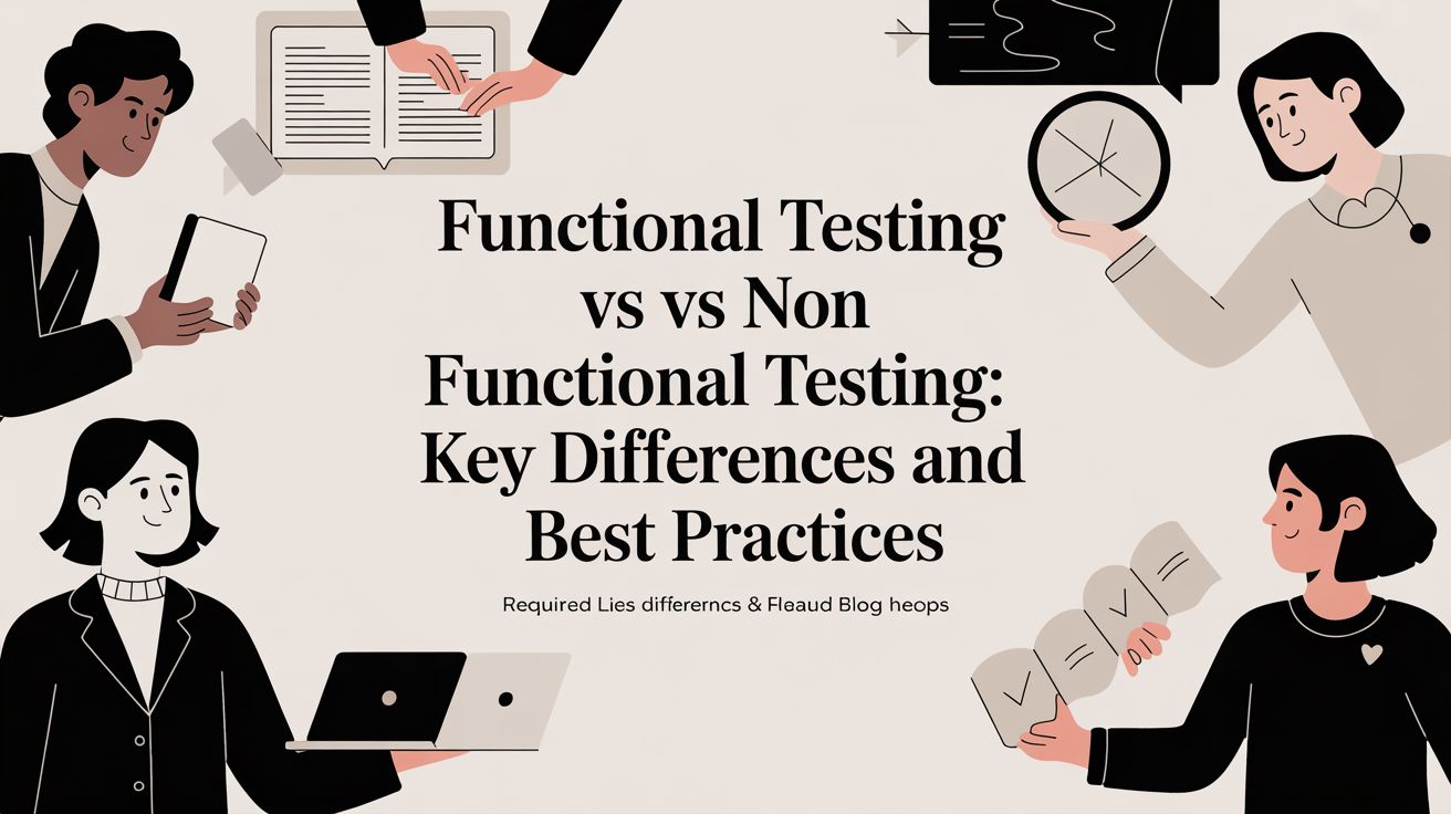 functional testing vs non functional testing: Key Differences and Best ...